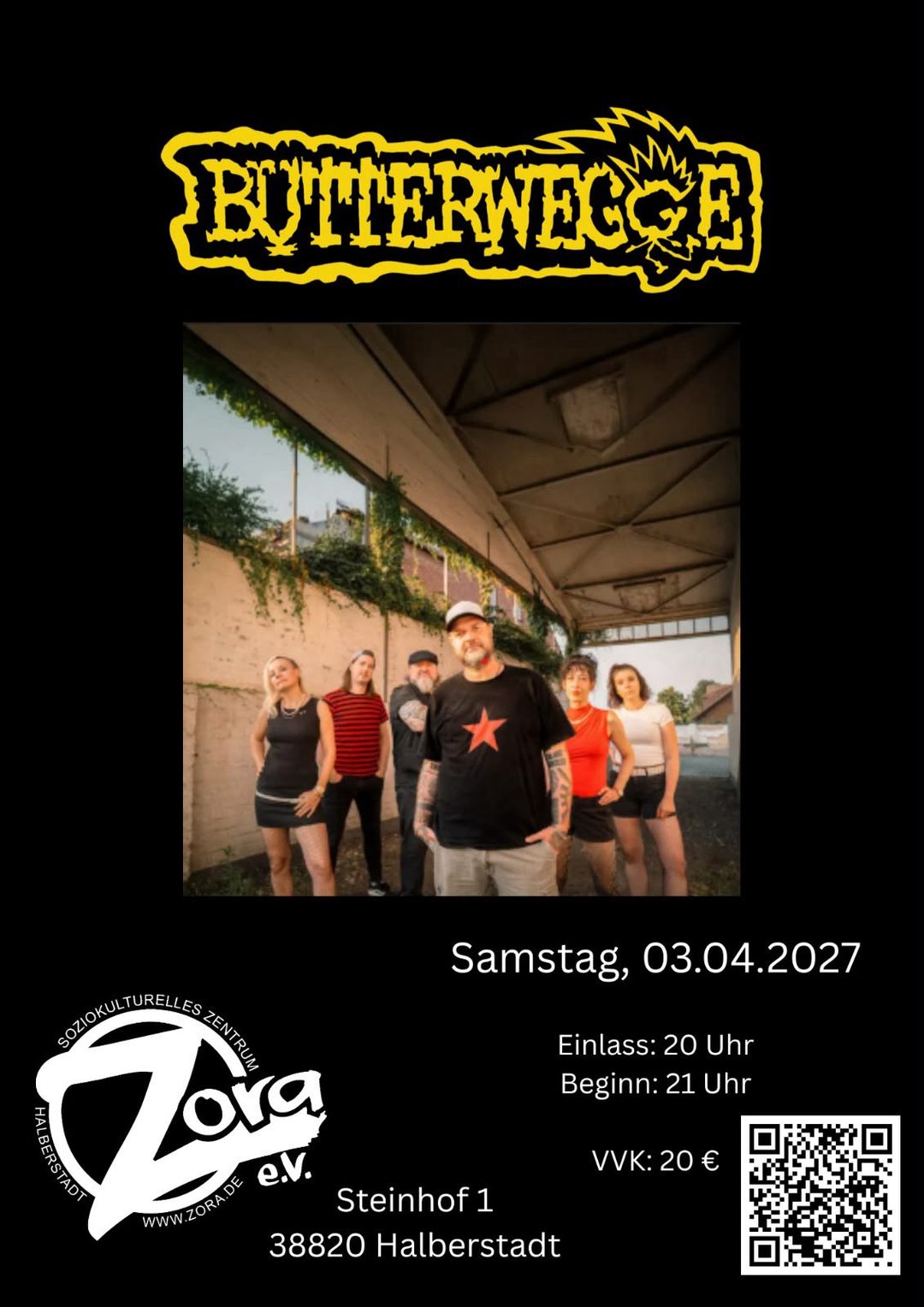 Plakat: Konzert: Butterwegge, Schnaps